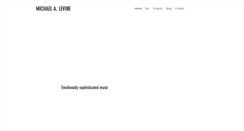 Desktop Screenshot of michaellevinemusic.com