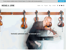 Tablet Screenshot of michaellevinemusic.com